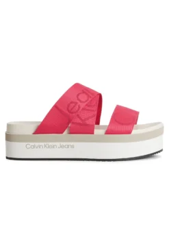 Calvin Klein Jeans Flatform Webbing - Muiltjes - Raspberry Sorbet