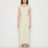 Calvin Klein Sleeveless Shirt Dress - Maxi-Jurk - Vintage Ivory