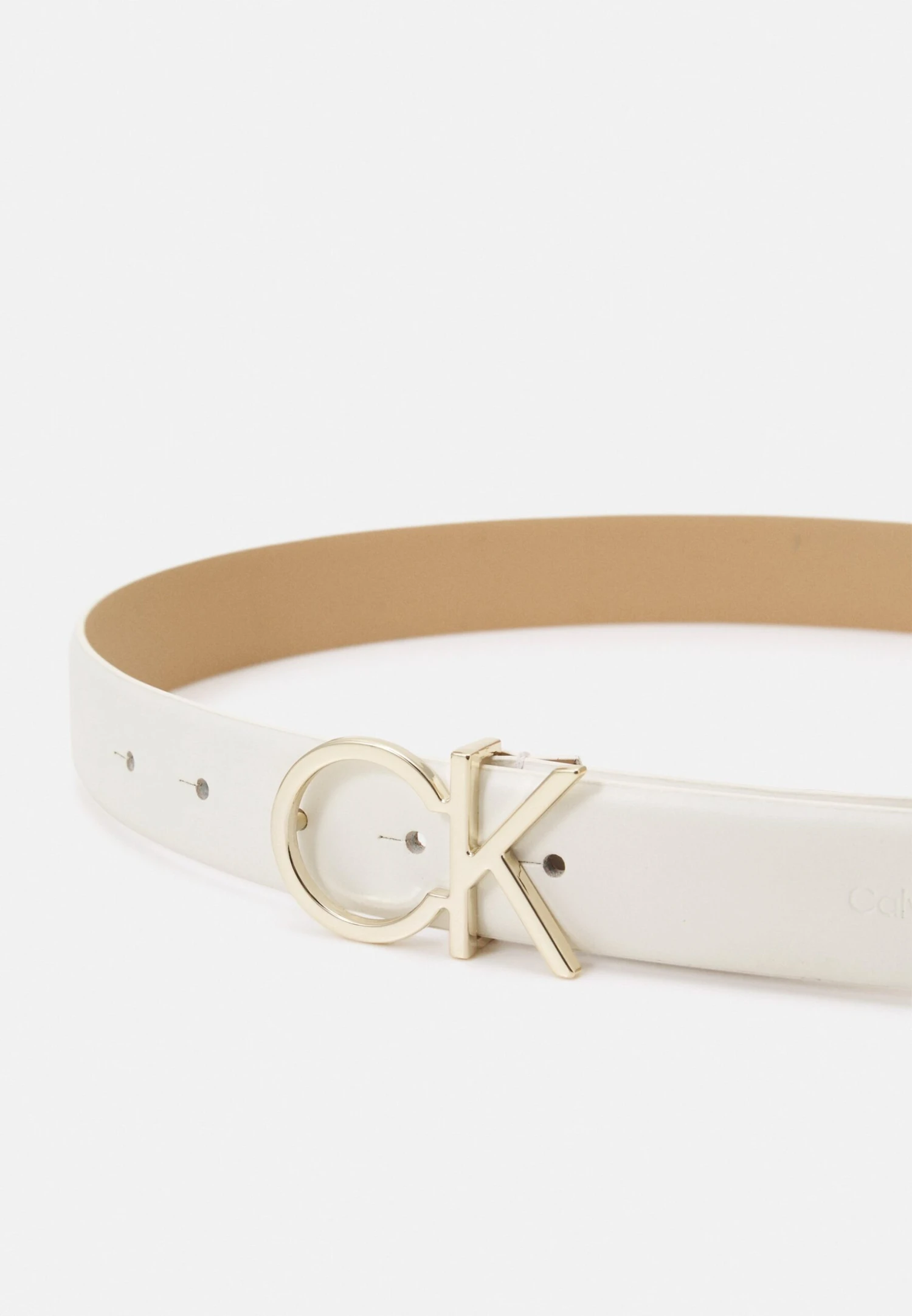 Calvin Klein Re-Lock Logo Belt 30Mm - Riem - Bright White - Afbeelding 3