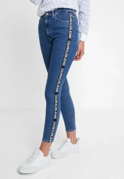 Calvin Klein Jeans 010 High Rise Skinny Ankle - Jeans Skinny Fit - Dark Blue Denim