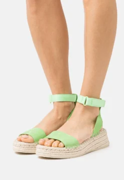Calvin Klein Jeans Sporty Wedge Rope- Sandalen - Light Green