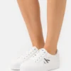 Calvin Klein Jeans Vulc Flatform Laceup - Sneakers Laag - Bright White