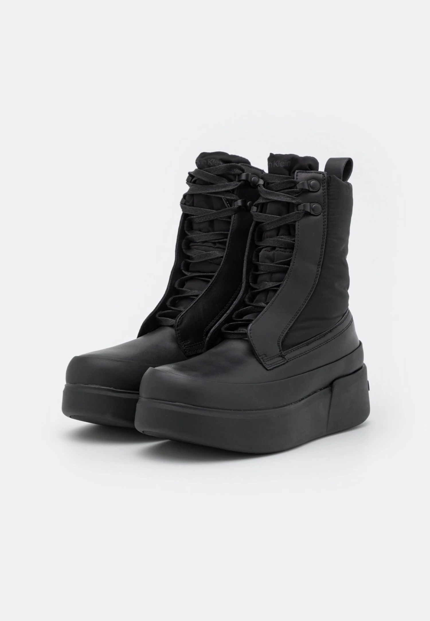 Calvin Klein Padded Combat Boot - Enkellaarsjes Met Plateauzool - Black - Afbeelding 3