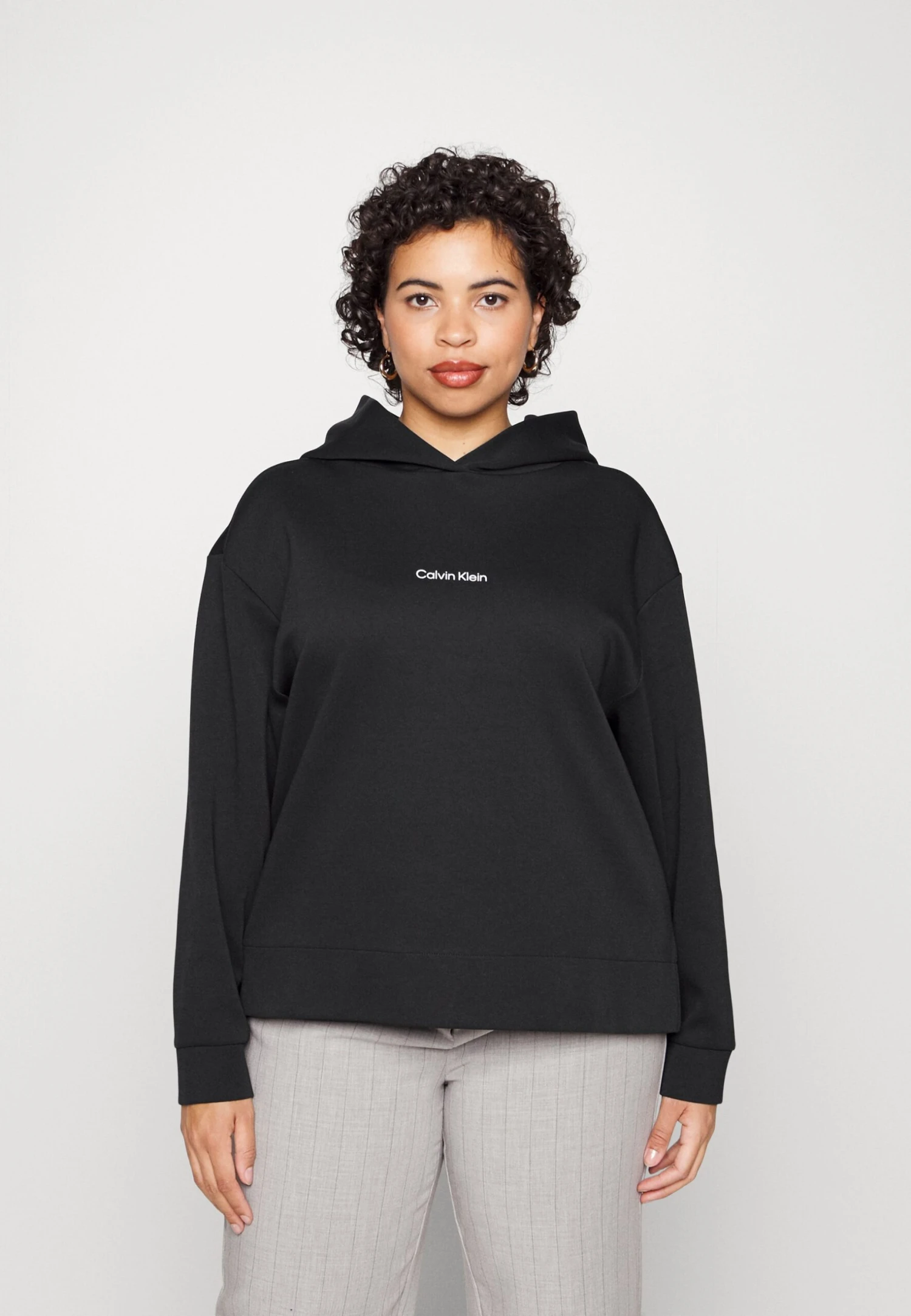 Calvin Klein Micro Logo Hoodie - Sweater - Black