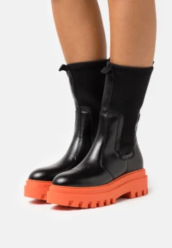 Calvin Klein Jeans Flatform High Chelsea Boot - Plateaulaarzen - Black