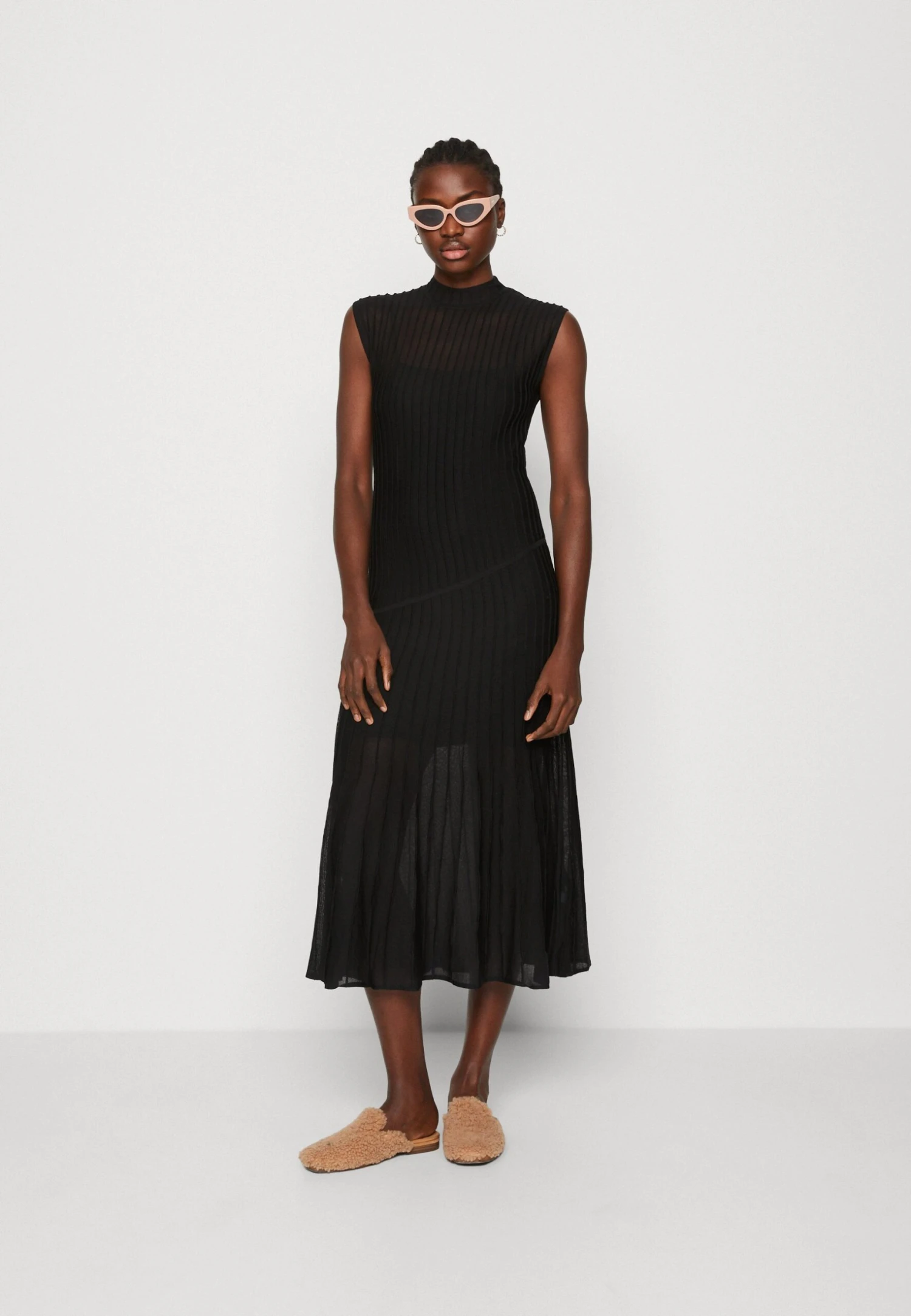 Calvin Klein Sheer Dress - Cocktailjurk - Black - Afbeelding 2