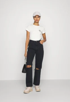 Calvin Klein Jeans Monologo 2 Pack - T-Shirt Basic - Ivory/Ghost Grey