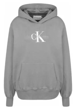 Calvin Klein Jeans Oversized Monogramm - Hoodie - Overcast Grey
