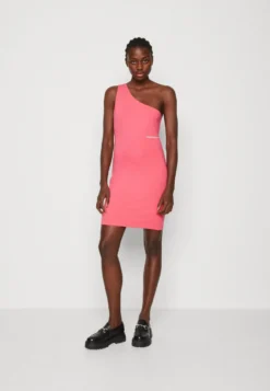 Calvin Klein Jeans Back Cut Out Milano - Etui-Jurk - Pink Flash