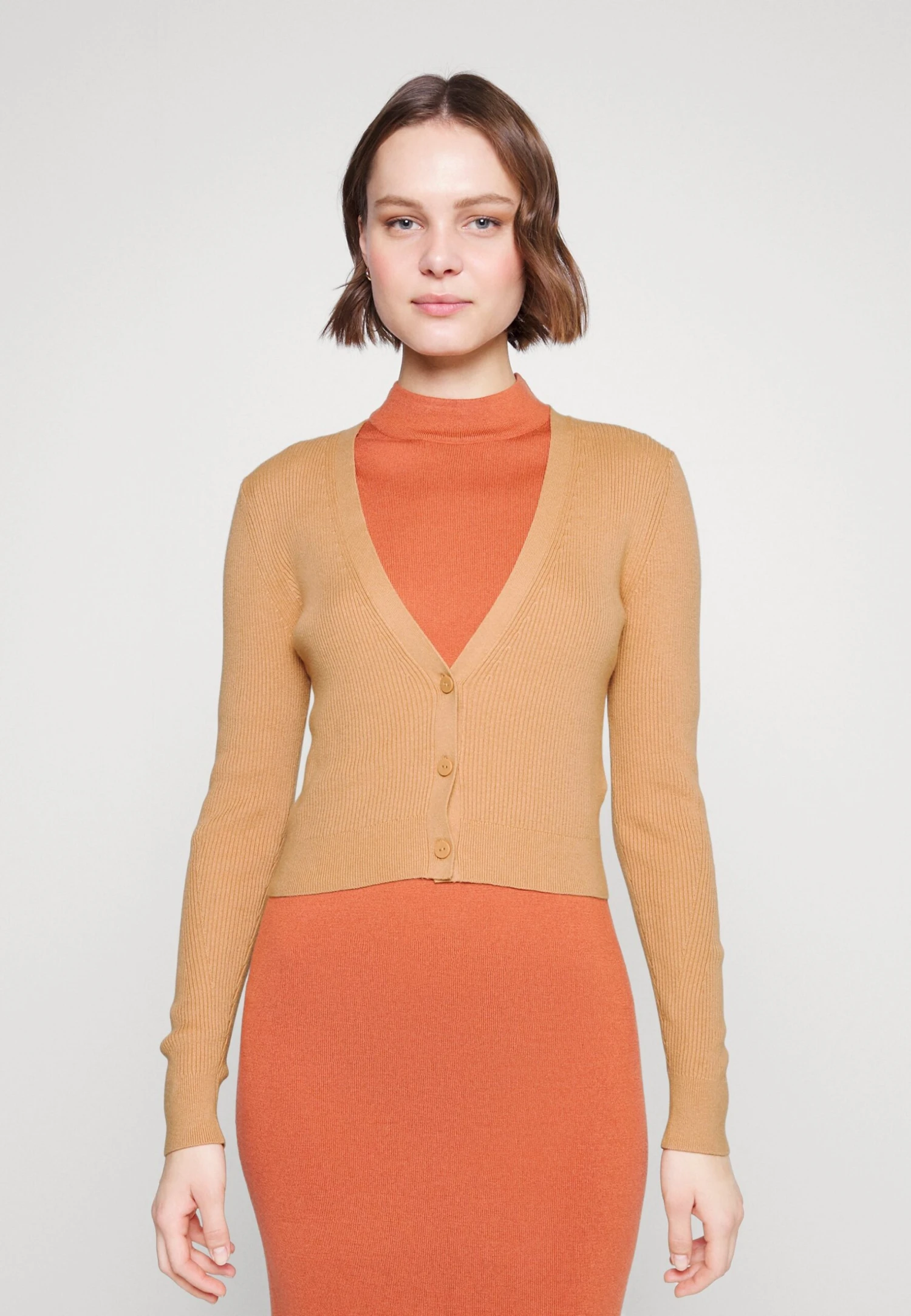 Calvin Klein Cardigan - Vest - Pale Terracotta