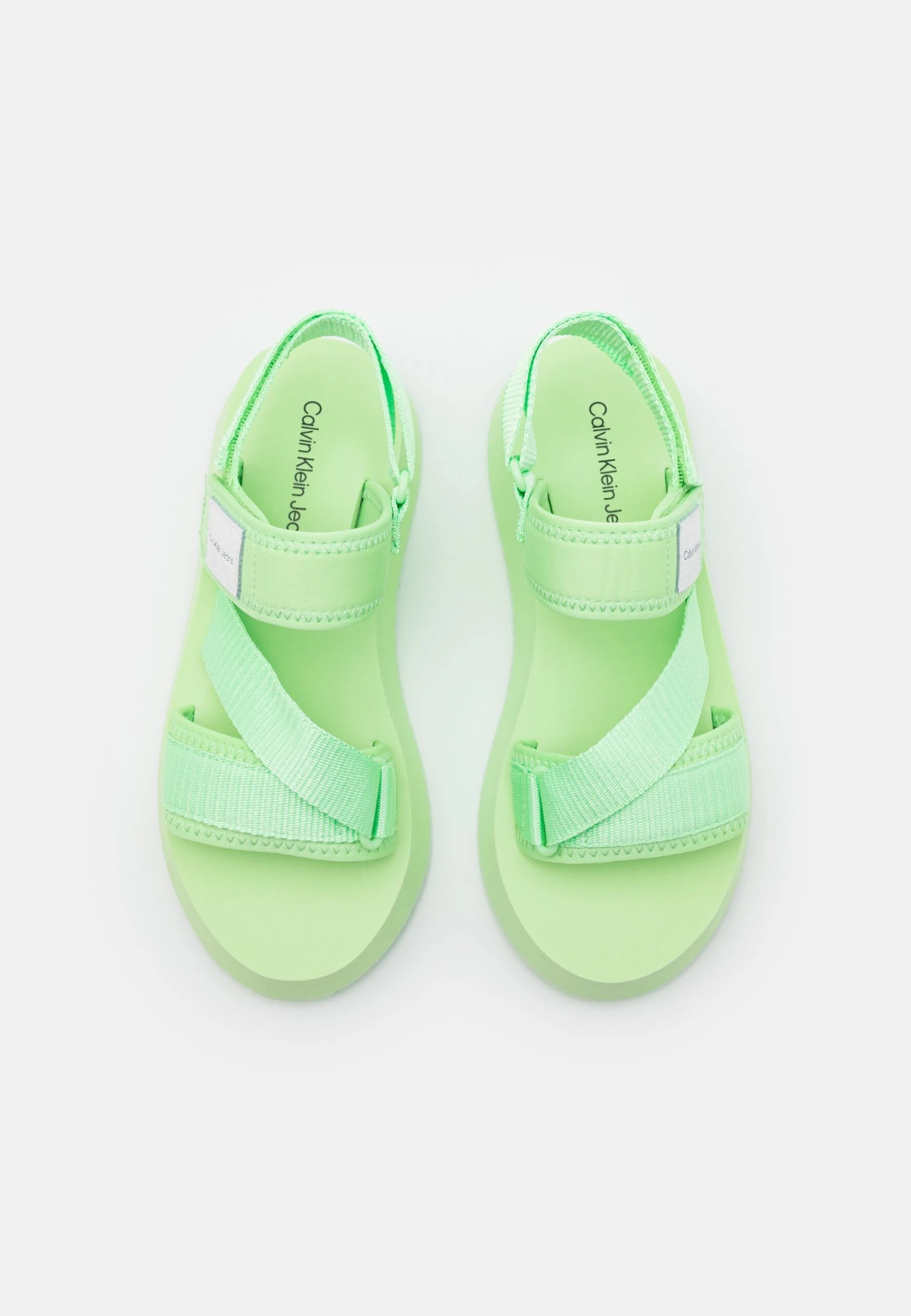 Calvin Klein Jeans Prefresato Badge - Sandalen Met Plateauzool - Light Green - Afbeelding 6