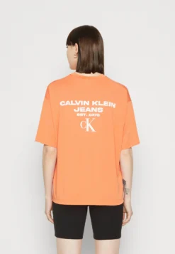 Calvin Klein Jeans Logo Boyfriend Tee - T-Shirt Print - Summer Squash
