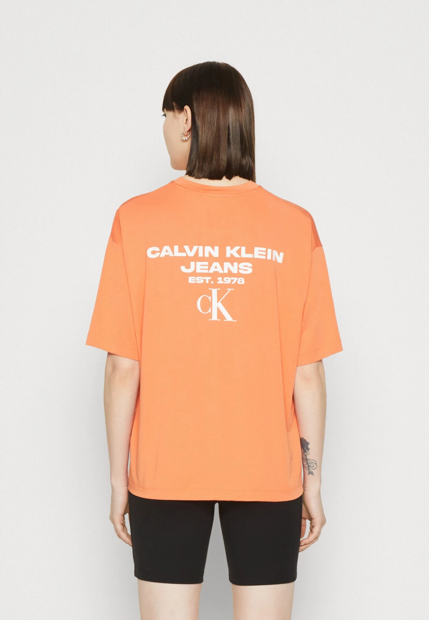 Calvin Klein Jeans Logo Boyfriend Tee - T-Shirt Print - Summer Squash