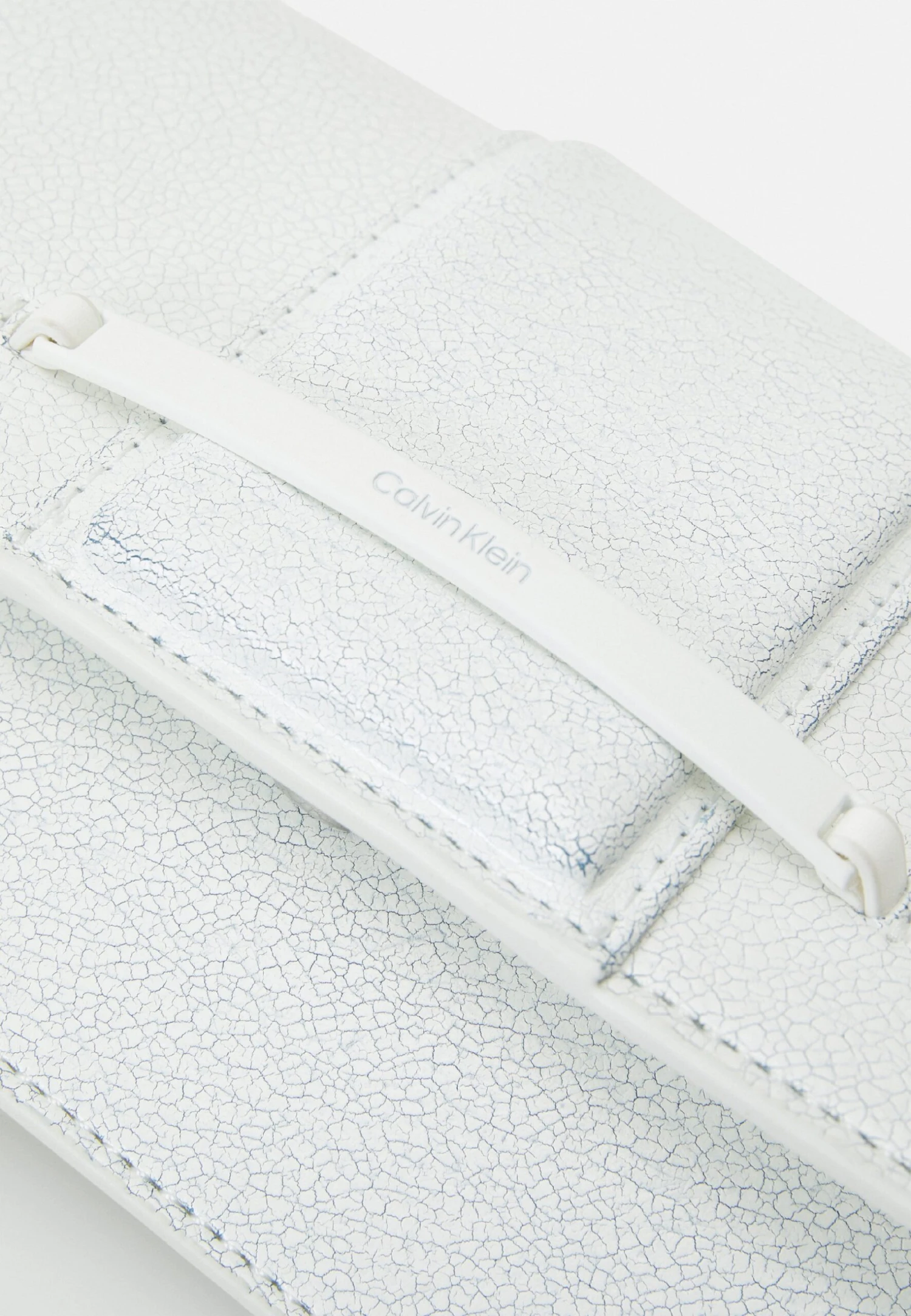 Calvin Klein Bar Hardware Crossbody - Crackle - Schoudertas - Bright White - Afbeelding 4