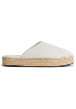 Calvin Klein Jeans Flatform Rope Su Con - Muiltjes - Ancient White
