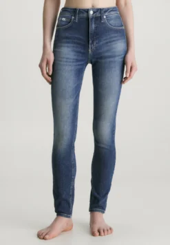 Calvin Klein Jeans High Rise - Slim Fit Jeans - Denim Dark