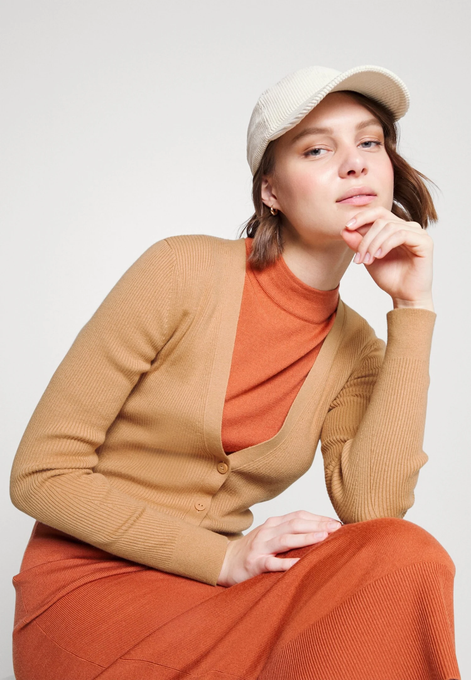 Calvin Klein Cardigan - Vest - Pale Terracotta - Afbeelding 4