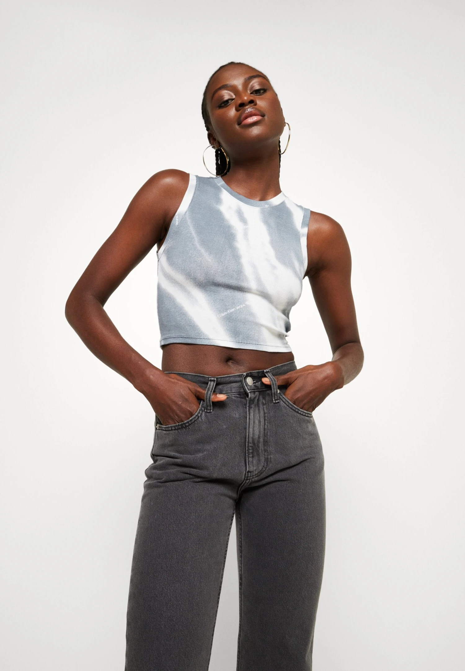 Calvin Klein Jeans Motion Blur- Top - Logo Movement Aop - Afbeelding 4