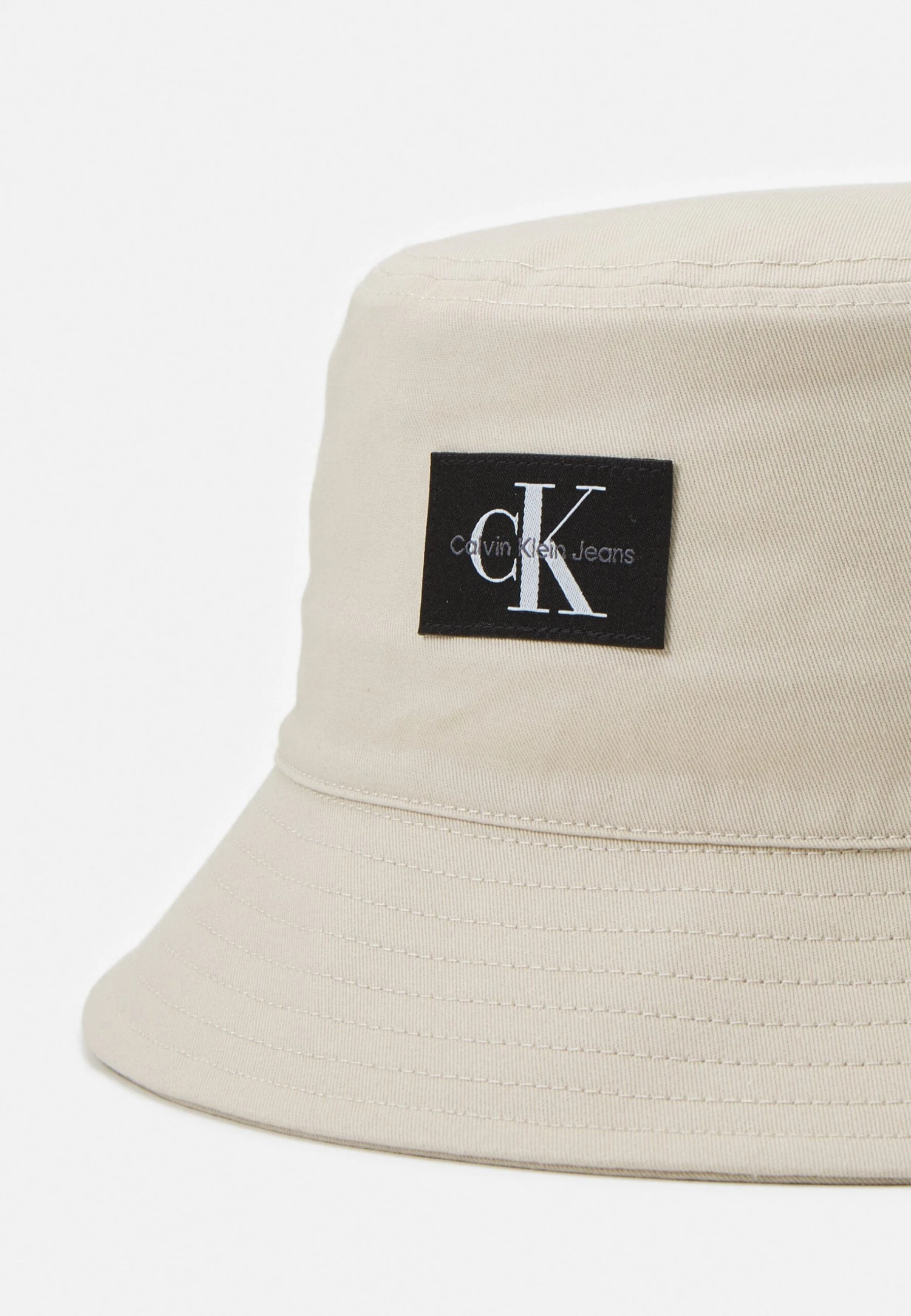 Calvin Klein Jeans Mono Logo Patch Bucket Hat Unisex - Hoed - Classic Beige - Afbeelding 3