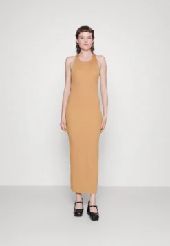 Calvin Klein Nove Cut-Out Maxi Dress - Gebreide Jurk - Pale Terracotta