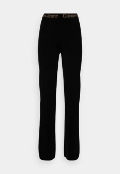 Calvin Klein Jeans Logo Intarsia Pants - Broek - Black