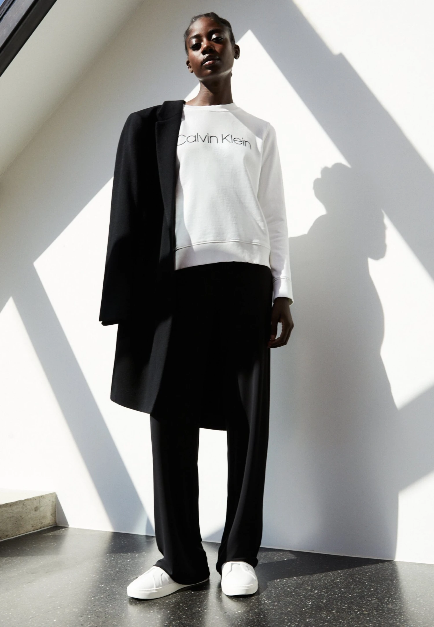 Calvin Klein Core Logo - Sweater - Bright White