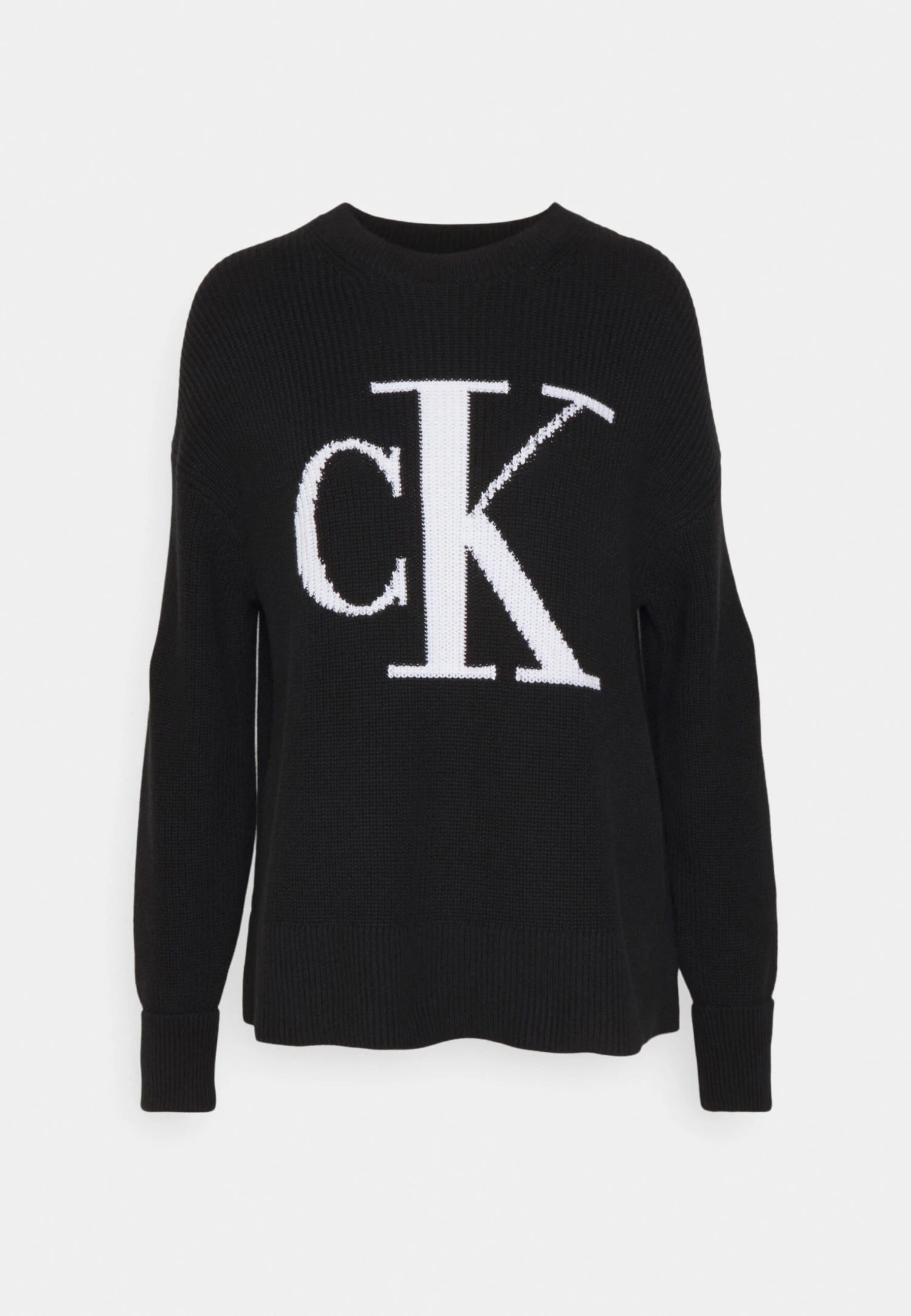 Calvin Klein Jeans Intarsia Loose Sweater - Trui - Black - Afbeelding 5