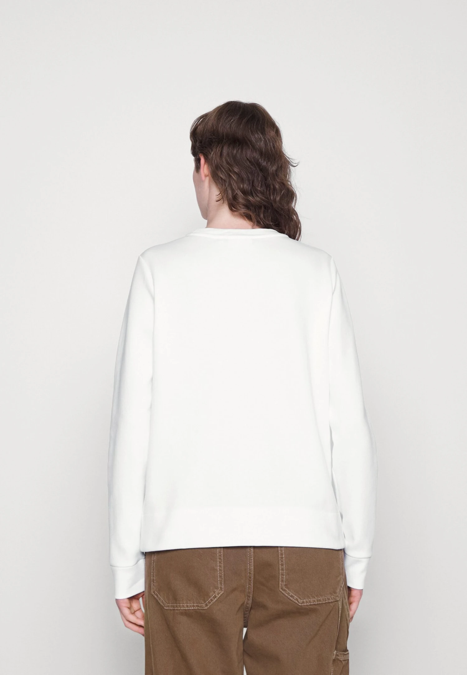 Calvin Klein Micro Logo - Sweater - Bright White - Afbeelding 3