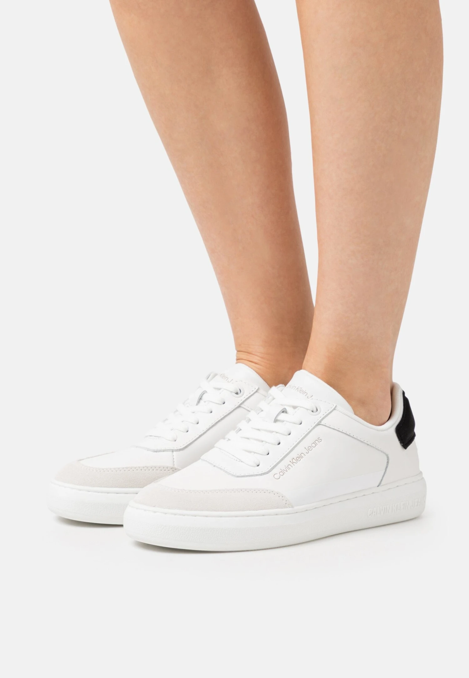 Calvin Klein Jeans Casual Cupsole Neoprene - Sneakers Laag - White/Black