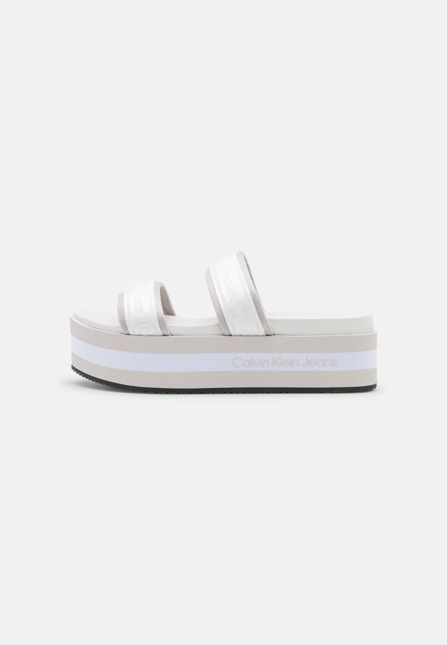 Calvin Klein Jeans Flatform Twostraps - Muiltjes Met Hak - Bright White - Afbeelding 2