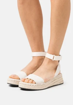 Calvin Klein Jeans Sporty Wedge Rope- Sandalen - Ancient White