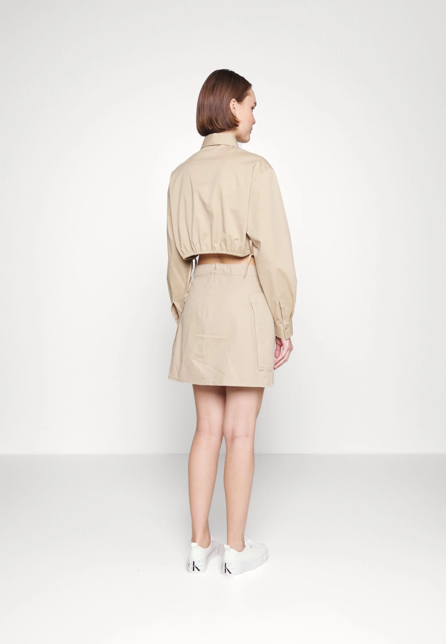 Calvin Klein Jeans Archival Monologo Utility Skirt - Minirok - Travertine - Afbeelding 3