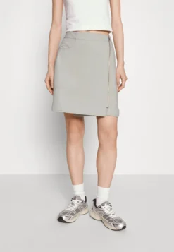Calvin Klein Jeans Wrap Zipped Skirt - Minirok - Eggshell