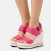 Calvin Klein Jeans Webbing - Sleehakken - Raspberry Sorbet