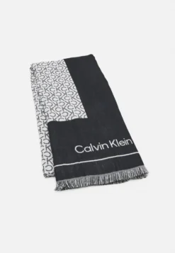 Calvin Klein Logo Scarf - Halsdoek - Schwarz/Weiß