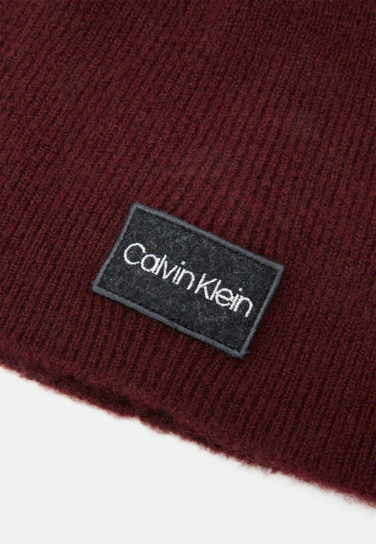 Calvin Klein Classic No Fold Beanie Unisex - Muts - Tawny Port - Afbeelding 4