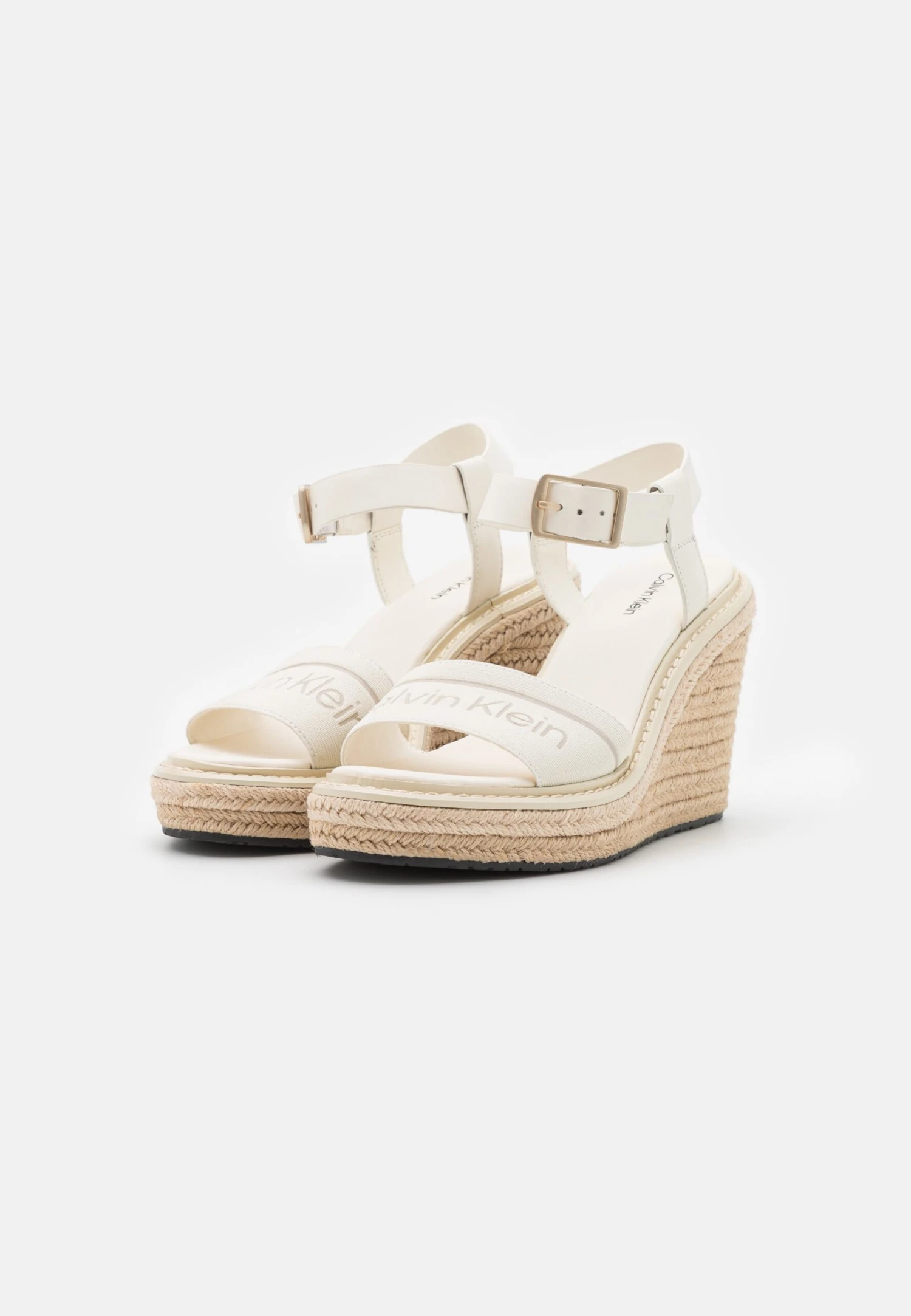Calvin Klein Wedge- Sandalen Met Plateauzool - Marshmallow - Afbeelding 3
