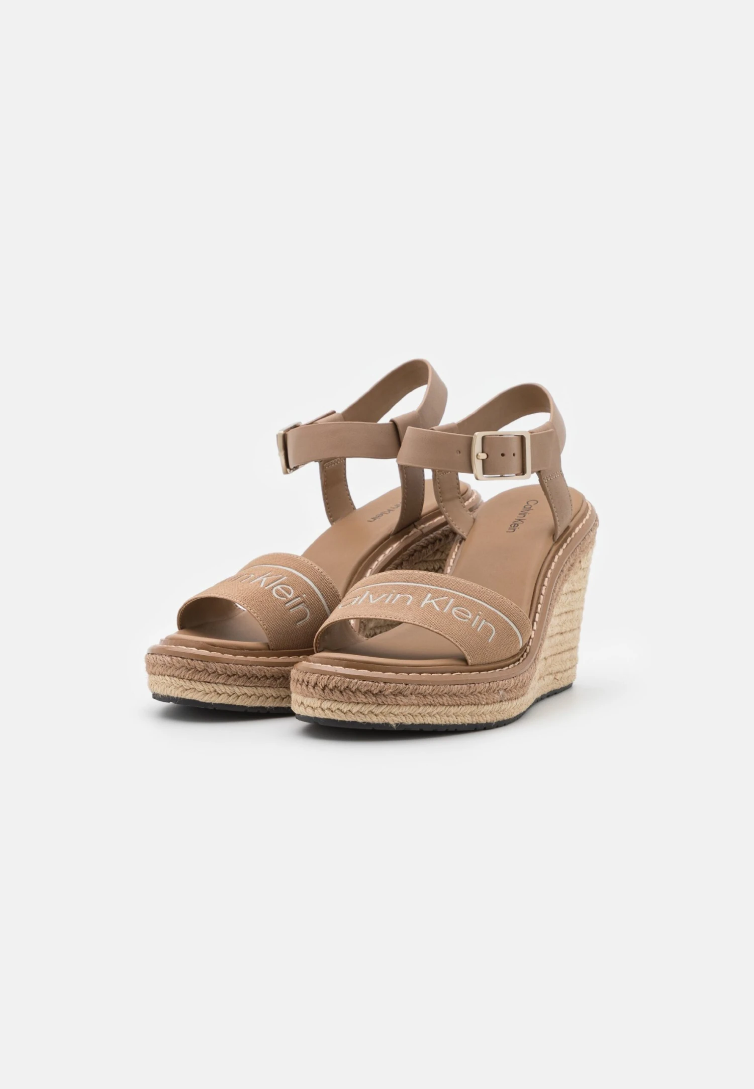 Calvin Klein Wedge- Sandalen Met Plateauzool - Safari - Afbeelding 3