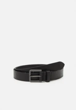 Calvin Klein Quilt Square Buckle - Riem - Black