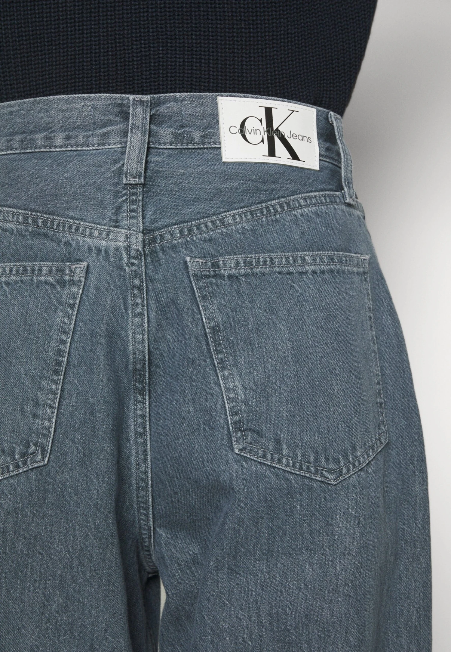 Calvin Klein Jeans High Rise - Relaxed Fit Jeans - Denim Grey - Afbeelding 8