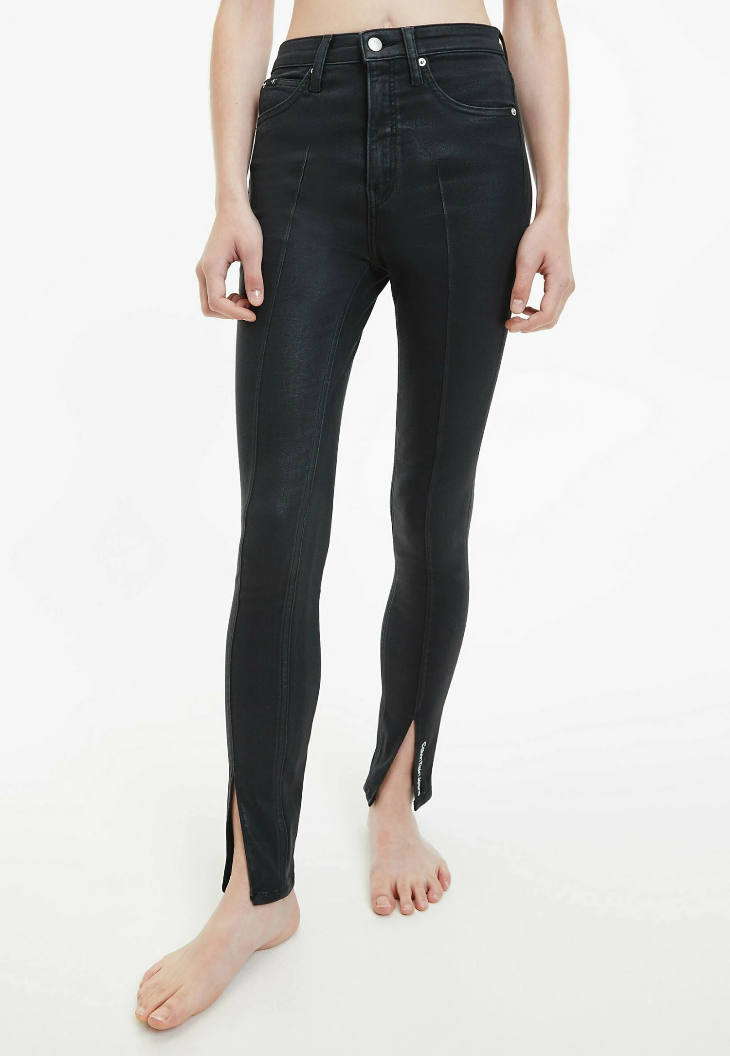 Calvin Klein Jeans High Rise Super - Jeans Skinny Fit - Denim Black