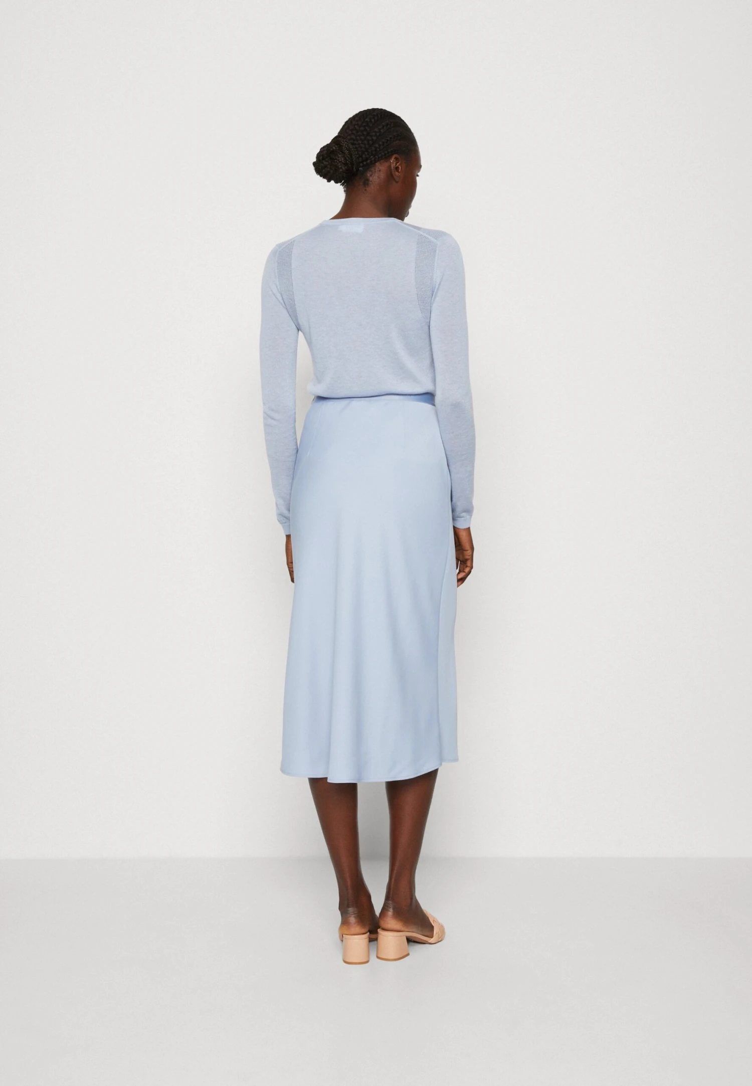 Calvin Klein Bias Cut Midi Skirt - Kokerrok - Blue Chime - Afbeelding 3