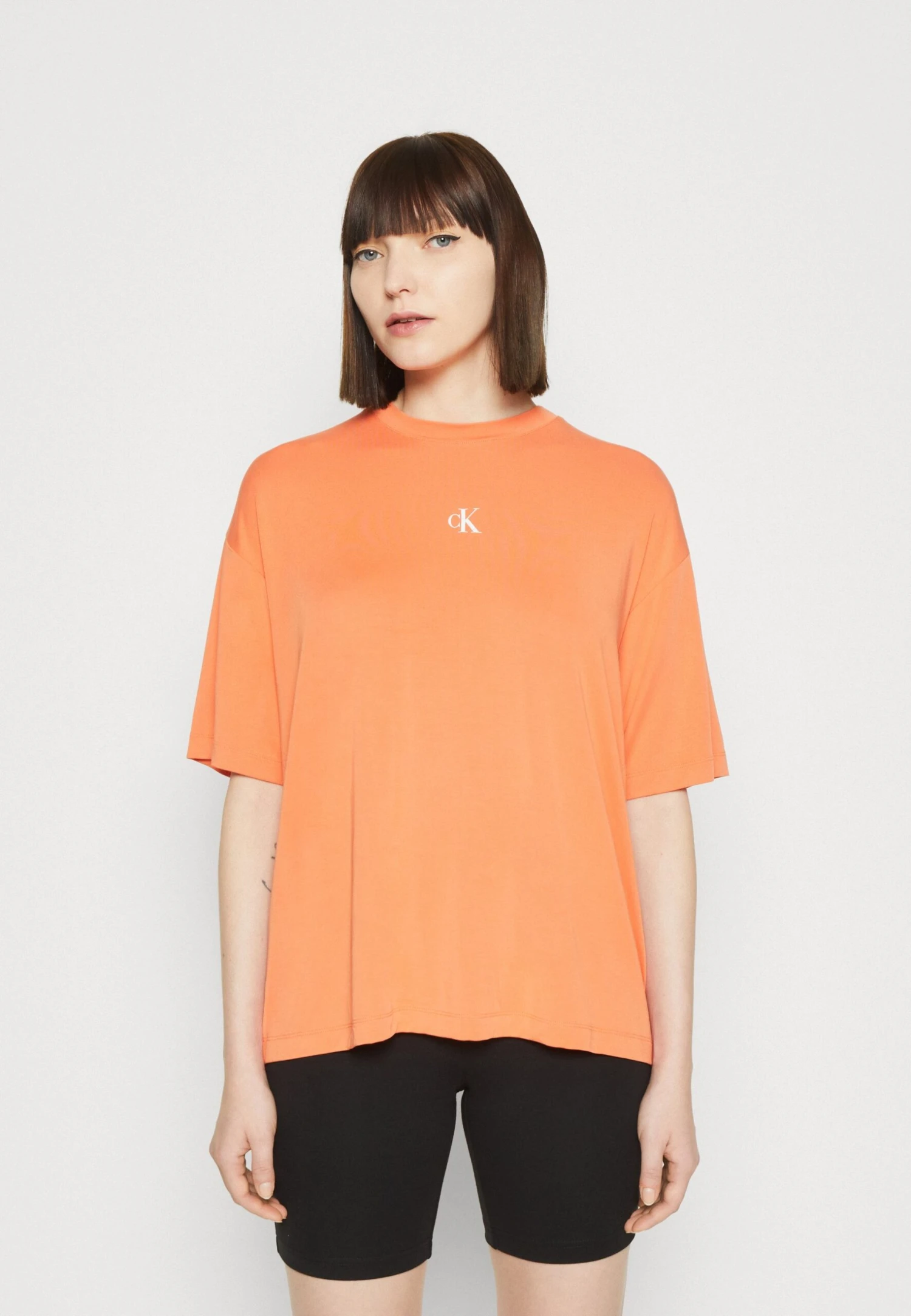 Calvin Klein Jeans Logo Boyfriend Tee - T-Shirt Print - Summer Squash - Afbeelding 3