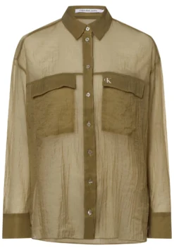 Calvin Klein Jeans Overhemdblouse - Schilf