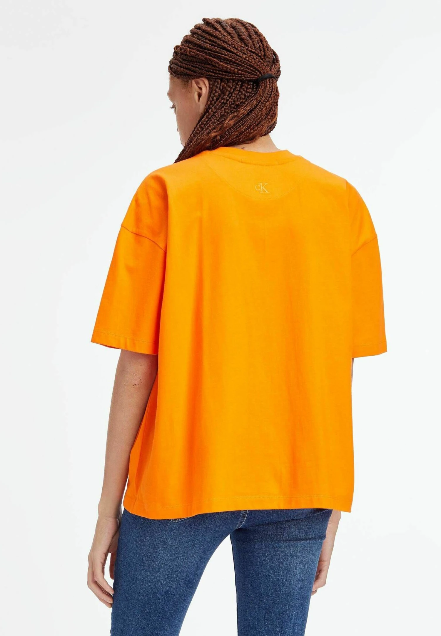 Calvin Klein Jeans Institutional Boyfriend - T-Shirt Basic - Orange - Afbeelding 2