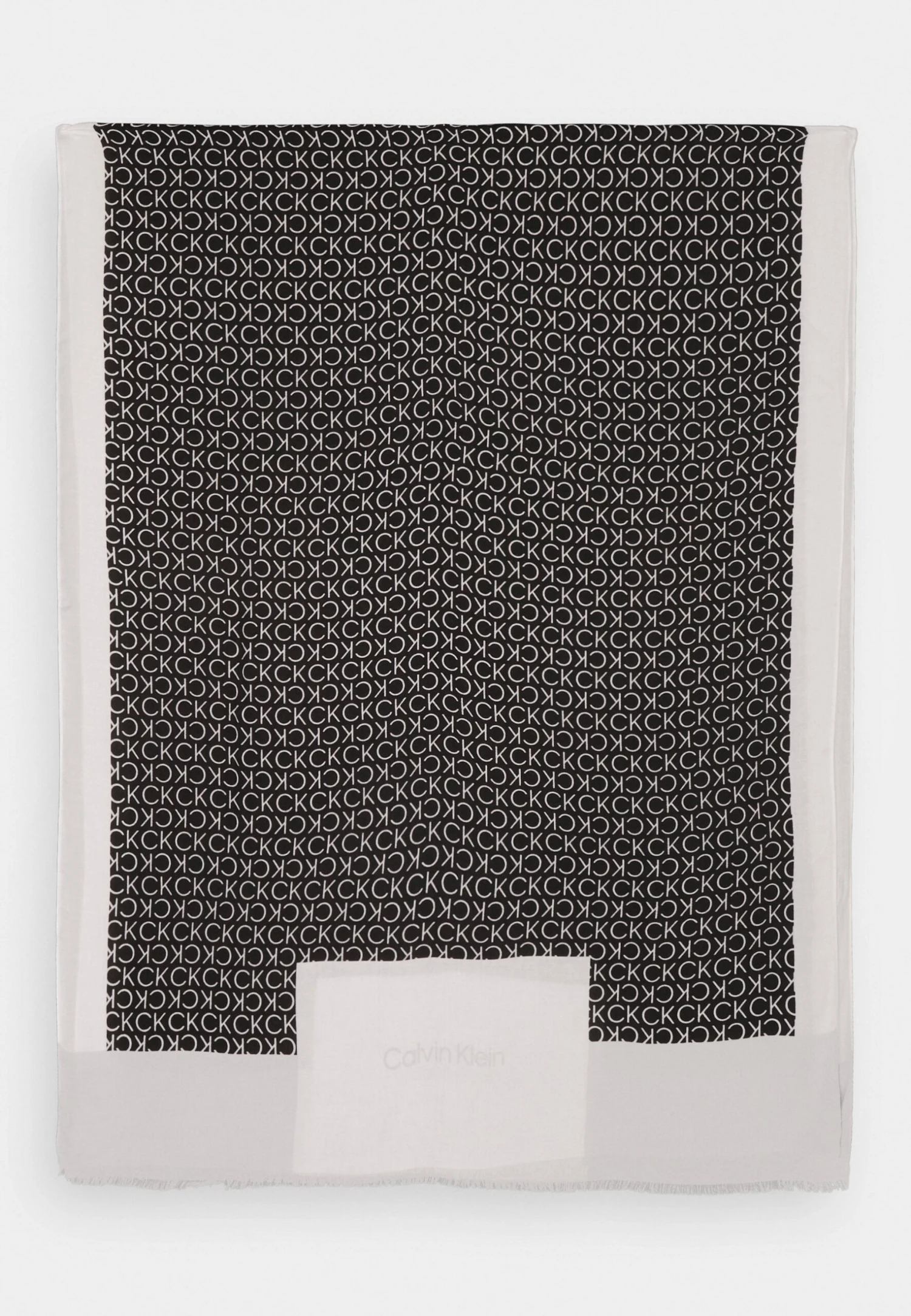 Calvin Klein Geo Minimal Logo Shawl - Sjaal - Black