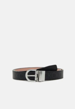 Calvin Klein Must Buckle Belt - Riem - Black/Cafe Au Lait Mono