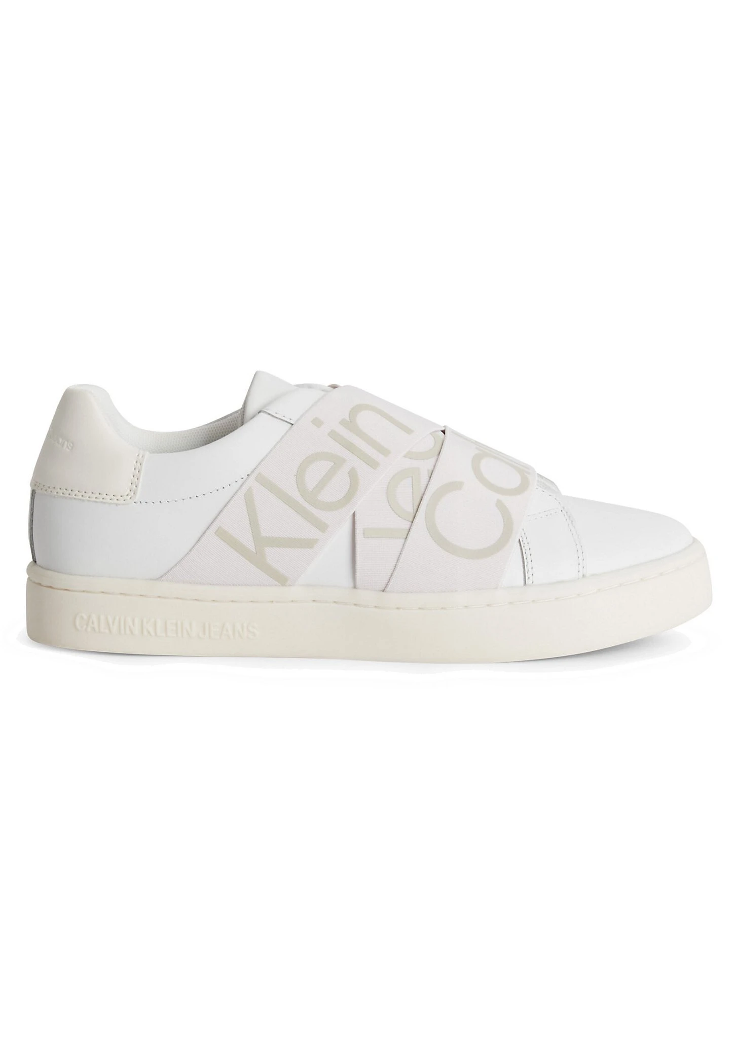 Calvin Klein Jeans Classic Cupsole Elast Webbing - Instappers - White/Ancient White