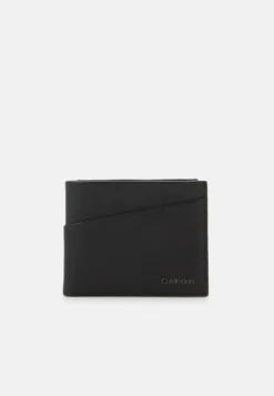 Calvin Klein Diagonal Bifold Coin Unisex - Portemonnee - Black