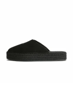 Calvin Klein Jeans Flatform Rope Su Con - Muiltjes - Black